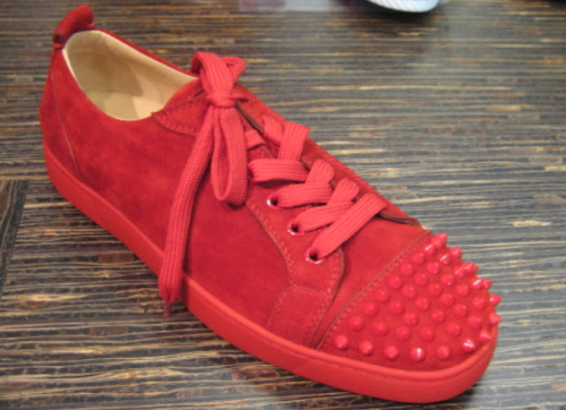 red suede christian louboutin